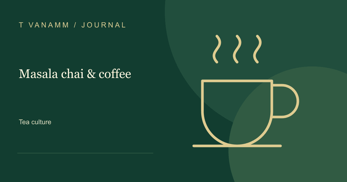 T VANAMM: Masala chai & coffee — editorial illustration