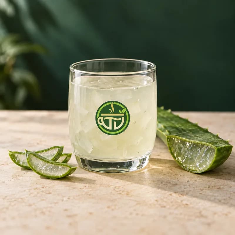 Aloe vera drink in a T VANAMM glass