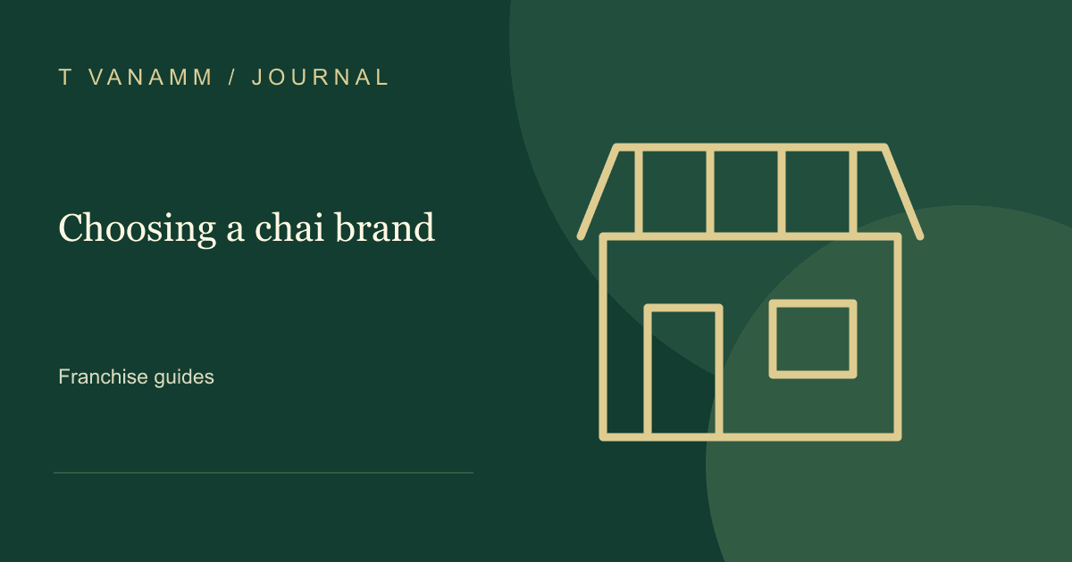 T VANAMM: Choosing a chai brand — editorial illustration