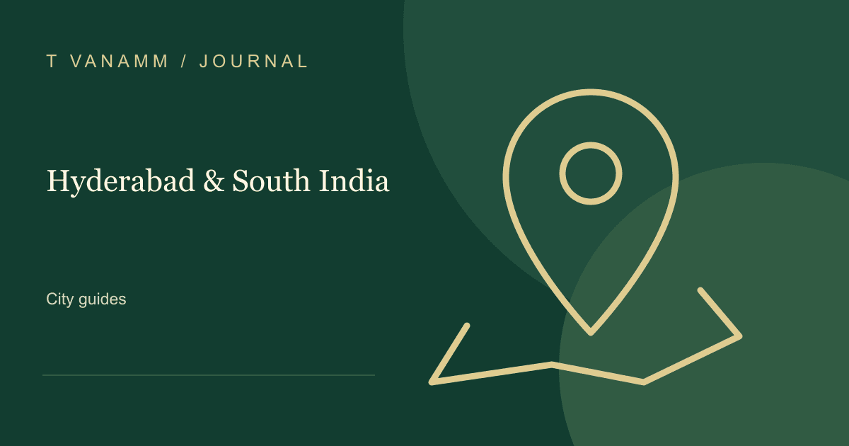 T VANAMM: Hyderabad & South India — editorial illustration
