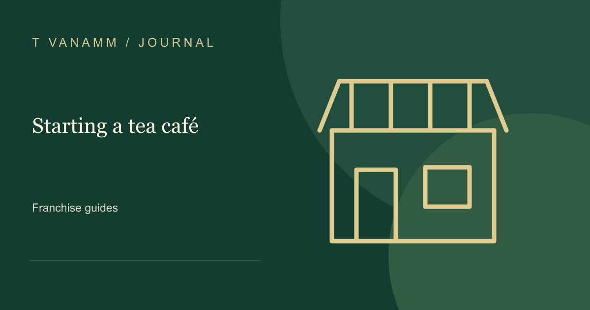 T VANAMM: Starting a tea café — editorial illustration