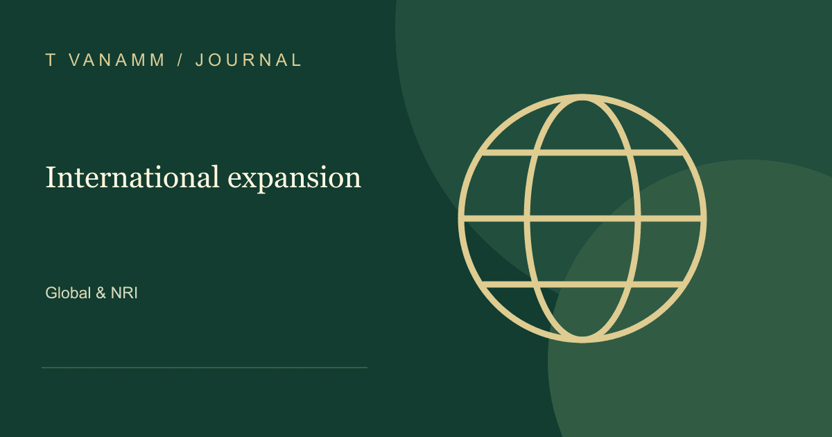 T VANAMM: International expansion — editorial illustration