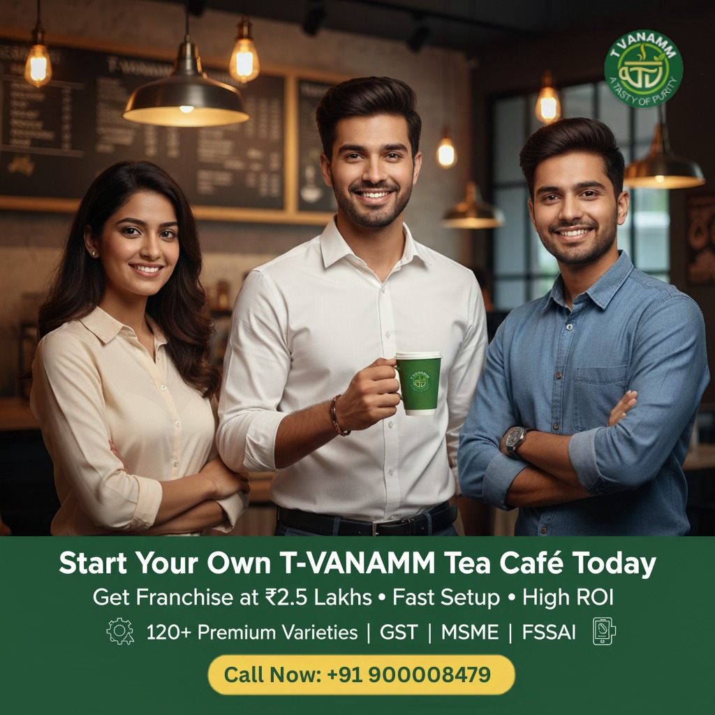 TVanamm Tea Franchise Owner Serving Tea